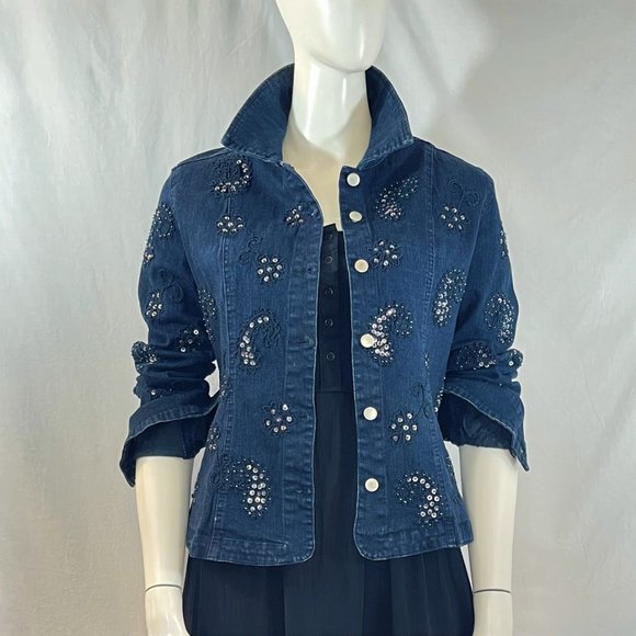 Embellished Denim Jacket | Flashback - Picture 1 of 8